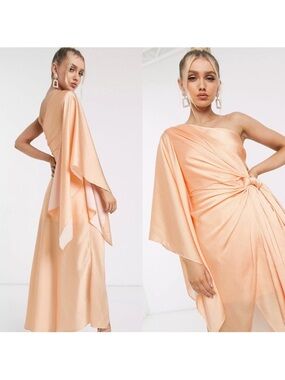 Significant Other The Caspian Dress in Salmon Geo Size US 6
